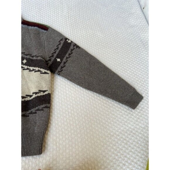 Pendleton Lambswool Aztec Navajo Southwestern Quarter Zip‎ Women’s Sweater Large - Picture 4 of 15